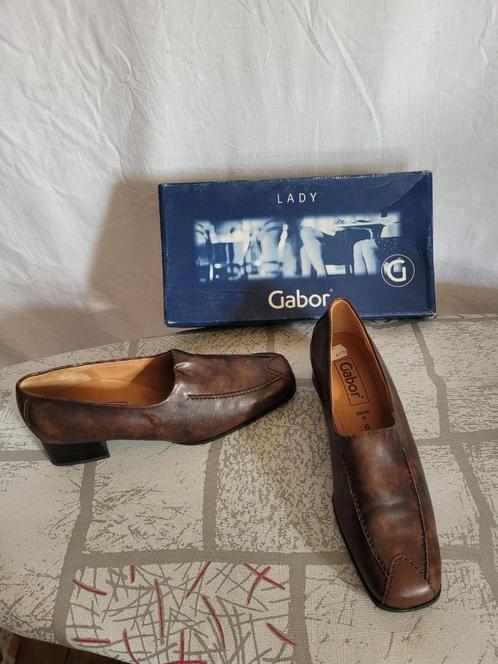 NIEUWE bruine leren instappers, van GABOR. mt 39. 89, nu 55!, Kleding | Dames, Schoenen, Nieuw, Instappers, Bruin, Ophalen of Verzenden