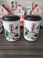 Botanica 2 Grote Bewaar Dozen Villeroy & Boch, Porselein of Keramiek, Mand, Rond, Ophalen of Verzenden