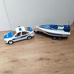 Playmobil politie auto met aanhanger en speedboot, Gebruikt, Ophalen of Verzenden