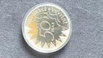 50. Gulden JUBILEUM ZEER MOOI VRAAG PRIJS 35€, Ophalen of Verzenden, Overige landen, Overige waardes, Zilver