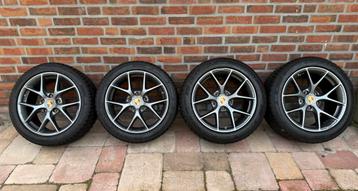 Porsche BBS velgen met winterbanden 18inch voor o.a Cayman beschikbaar voor biedingen