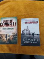Twee leesboeken, thrillers,Woestijnnacht,De macht van  1 man, Gelezen, Amerika, Ophalen of Verzenden