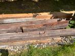 Hard houten beschoeings balken in diverse maten, Tuin en Terras, Palen, Balken en Planken, Ophalen, Gebruikt, 250 cm of meer, Balken