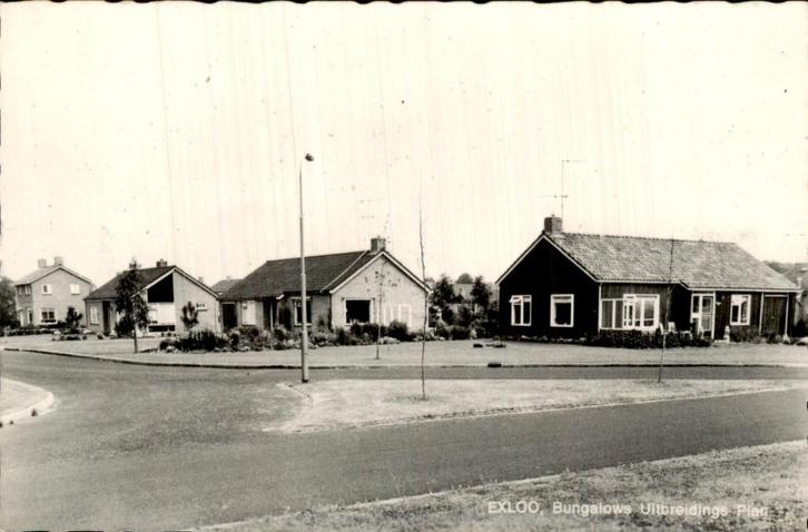 Exloo - Bungalows, Verzamelen, Ansichtkaarten | Nederland, Ongelopen, Drenthe, Voor 1920, Ophalen of Verzenden