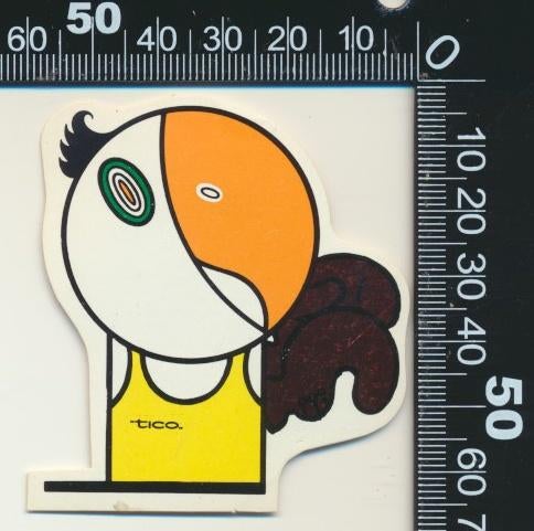 Sticker: Tico (3), Ophalen of Verzenden, Zo goed als nieuw, Strip of Tekenfilm