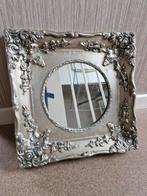 Zilvere vierkante lijst met spiegel barok brocant, Ophalen of Verzenden, Vierkant, Minder dan 50 cm, Minder dan 100 cm