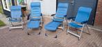 4 Crespo Campingstoelen - Relax en Comfort, Caravans en Kamperen, Ophalen, Gebruikt, Campingstoel