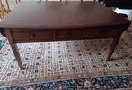 Klassieke donker eiken houten salontafel 112x90cm, Huis en Inrichting, 100 tot 150 cm, Zo goed als nieuw, Minder dan 50 cm, Rechthoekig