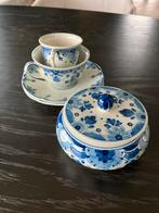 Zenith Gouda Delfts Blauw Kop en Schotel Set + Suikerpot, Ophalen of Verzenden
