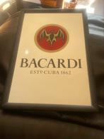 Bacardi Reclame Spiegel., Verzamelen, Ophalen of Verzenden, Zo goed als nieuw, Reclamebord