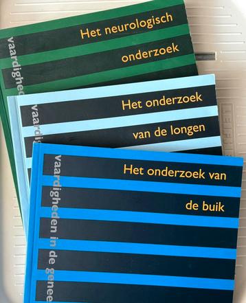 Studieboeken  ‘het onderzoek van’ longen/ buik/ neurologie beschikbaar voor biedingen