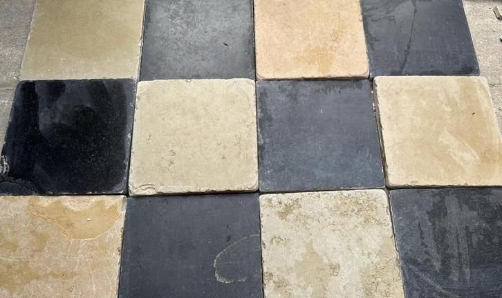 2 M2 Tegels, Doe-het-zelf en Verbouw, Tegels, Gebruikt, Vloertegels, Hardsteen, 20 tot 40 cm, 20 tot 40 cm, 10 m² of meer, Ophalen of Verzenden
