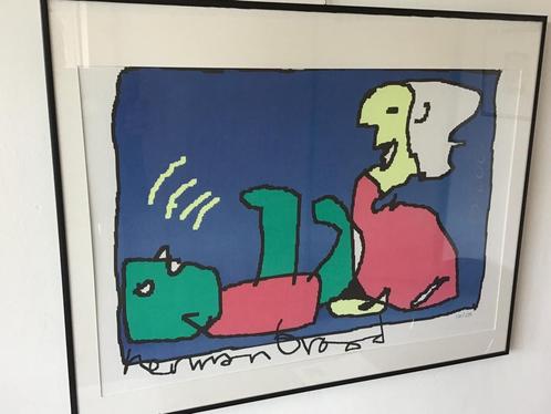 Herman Brood, kunstwerk, communicatie…, Antiek en Kunst, Kunst | Litho's en Zeefdrukken, Ophalen
