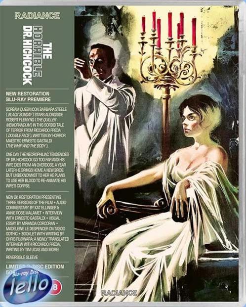 Blu-ray: The Horrible Dr. Hichcock, LE (1962 Barbara Steele), Cd's en Dvd's, Blu-ray, Nieuw in verpakking, Horror, Ophalen of Verzenden
