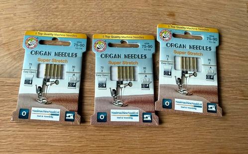 Organ naaimachinenaalden Super Stretch, Hobby en Vrije tijd, Naaimachines en Toebehoren, Nieuw, Toebehoren, Overige merken, Industrieel