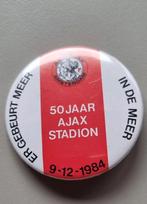 Ajax Button - 50 jaar Ajax Stadion De Meer, Ophalen of Verzenden, Zo goed als nieuw, Ajax, Overige typen