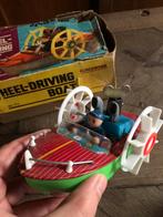 Vintage Opwindbare Boot met Wielen MS China, Antiek en Kunst, Antiek | Speelgoed, Ophalen of Verzenden