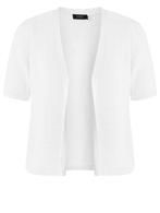 Wit kort vest Jitske van Yesta Maat 52 nu €37,50, Wit, Trui of Vest, Ophalen of Verzenden, Y