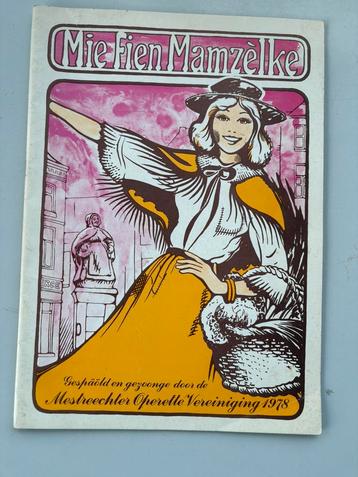 (F) Mie Fien Mamzèlke – Programma Mestreechter Operette 1978 beschikbaar voor biedingen