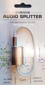 Universele Audiosplitter Audio Splitter 3,5mm Plug 2 poorten, Ophalen of Verzenden, Nieuw, Minder dan 2 meter, HDMI-kabel