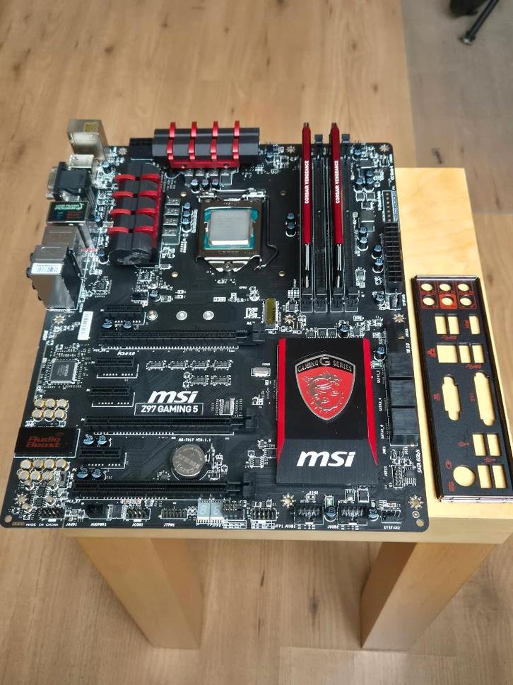 MSI Z97 Gaming 5 moederbord + CPU i7 + RAM 16GB DDR3, Computers en Software, Moederborden, Gebruikt, Intel, DDR3, Ophalen of Verzenden