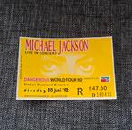 Michael Jackson Dangerous World Tour ticket Rotterdam 1992, Ophalen of Verzenden