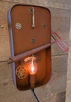 Unieke one of a kind Tin Can lamp/klok., Ophalen of Verzenden, Nieuw