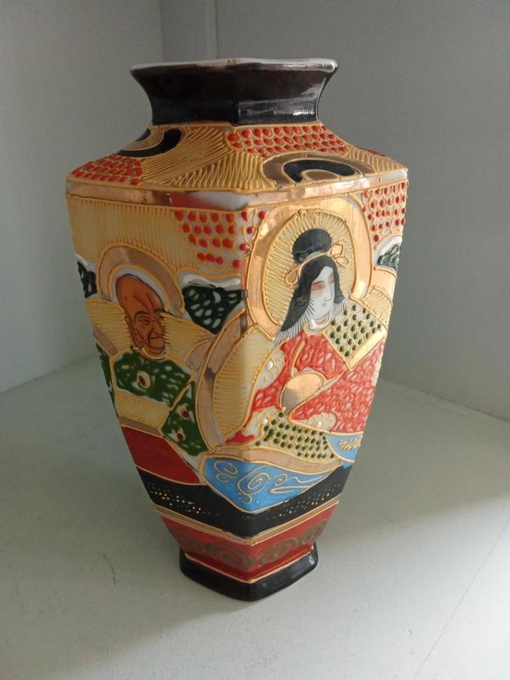 Satsuma Japanse vaas 19e Eeuw Antiek - bod gevraagd., Antiek en Kunst, Antiek | Vazen, Ophalen of Verzenden