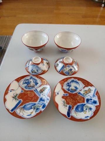 2x japans porseleinen theekopje Imari beschikbaar voor biedingen