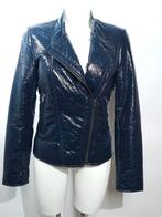 Nieuwstaat Sandwich blauw/petrol lak jack maat 38, Maat 38/40 (M), Blauw, Nieuw, Ophalen of Verzenden