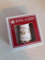 Royal Albert  porselein vingerhoedje nieuw January, Verzamelen, Ophalen of Verzenden, Nieuw