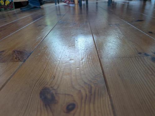 Grenen houten vloer, 3,5m bij 9m, Doe-het-zelf en Verbouw, Vloerdelen en Plavuizen, Gebruikt, Vloerdelen of -planken, Hout, 150 cm of meer