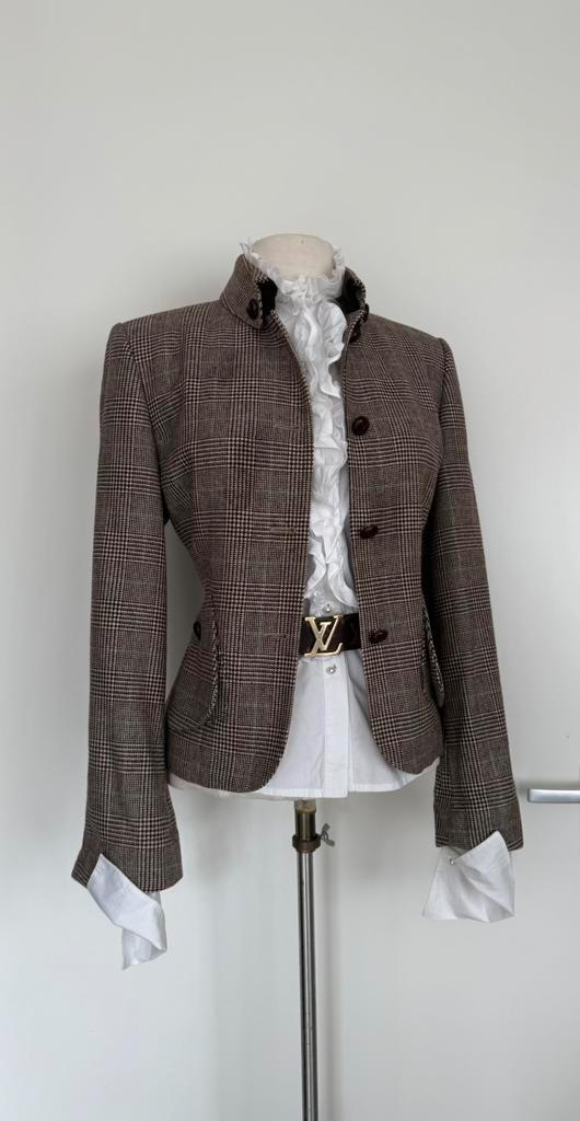 Scapa prince de galles wollen jasje maat 38/40, Kleding | Dames, Jasjes, Kostuums en Pakken, Verzenden