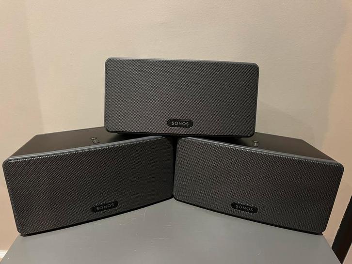 SONOS PLAY;3 ZWART 3 ST | ZGAN, Audio, Tv en Foto, Luidsprekers, Zo goed als nieuw, Front, Rear of Stereo speakers, Minder dan 60 watt