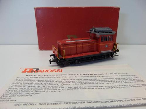 Rivarossi 1082 HO rangeerlocomotief Em 3/3 SZU WS, Hobby en Vrije tijd, Modeltreinen | H0, Zo goed als nieuw, Locomotief, Gelijkstroom