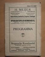 Programma - Openluchtspelen Bergen (Dir. J. Sluijters Jr.), Antiek en Kunst, Ophalen of Verzenden