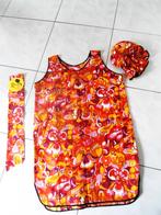 Flower power retro overgooier schort met muts, Kleding | Dames, Carnaval, Nieuw, Kleding, Ophalen