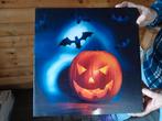halloween led schilderij nieuw maat 45x45cm, Verzenden, Nieuw, Feestartikel, Halloween of Griezel