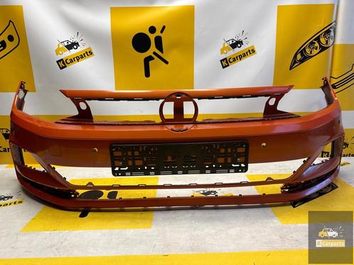 Voorbumper Polo 2G 2017-2022 4x PDC 2G0807221 BUMPER, Auto-onderdelen, Carrosserie en Plaatwerk, Bumper, Volkswagen, Voor, Gebruikt