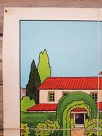 Druivenpluk oude schoolplaat uit Frankrijk litho op canvas., Antiek en Kunst, Ophalen of Verzenden