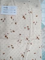 Lap dunne stof beige/bruin, Hobby en Vrije tijd, Stoffen en Lappen, Beige, Ophalen of Verzenden, 30 tot 120 cm, Katoen