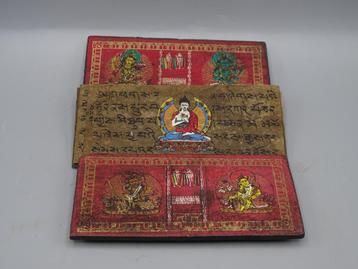 Vintage Boeddhistisch Gebedenboek uit Nepal
