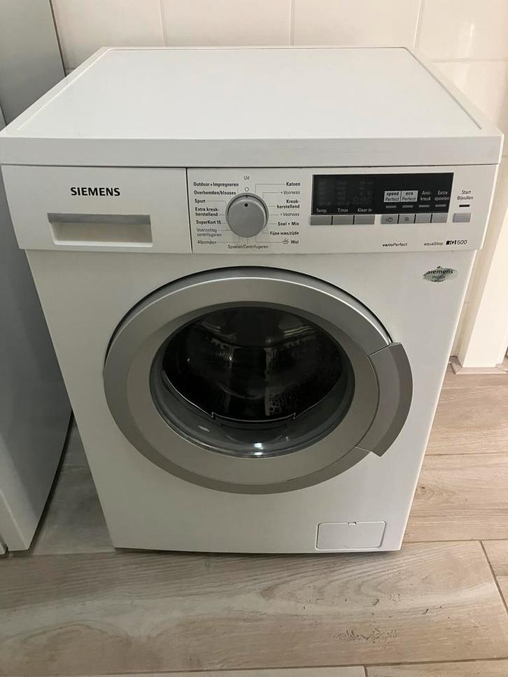 Siemens Wasmachine te koop – met storing (E43), Witgoed en Apparatuur, Wasmachines, Gebruikt, Voorlader, 8 tot 10 kg, 85 tot 90 cm