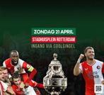 3 kaartjes voor Stadhuisplein Feyenoord-NEC bekerfinale