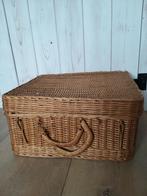 Grote rieten mand, Huis en Inrichting, Woonaccessoires | Schalen en Manden, Ophalen, Gebruikt, Rechthoekig, Riet