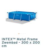 Intex zwembad 3x2 meter, frame metaal, Tuin en Terras, Zwembaden, Gebruikt, Ophalen