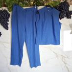 2 delig broekpak blauw XXL, Kleding | Dames, Ophalen of Verzenden, Nieuw, Blauw, Overige typen