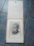 vintage oude foto's kind opa en oma jongens foto zwart wit, Ophalen, Gebruikt, Foto, Voor 1940