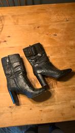 Notre V zwarte leren laarzen maat 39 z.g.a.n., Ophalen of Verzenden, Hoge laarzen, Zo goed als nieuw, Zwart