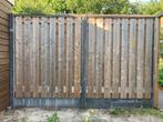 Schutting incl. poortdeur, Ophalen, 3 tot 6 meter, Hout, 1 tot 2 meter